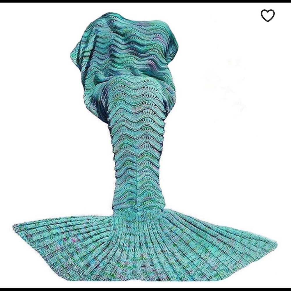 Blue Mermaid Tail Blanket